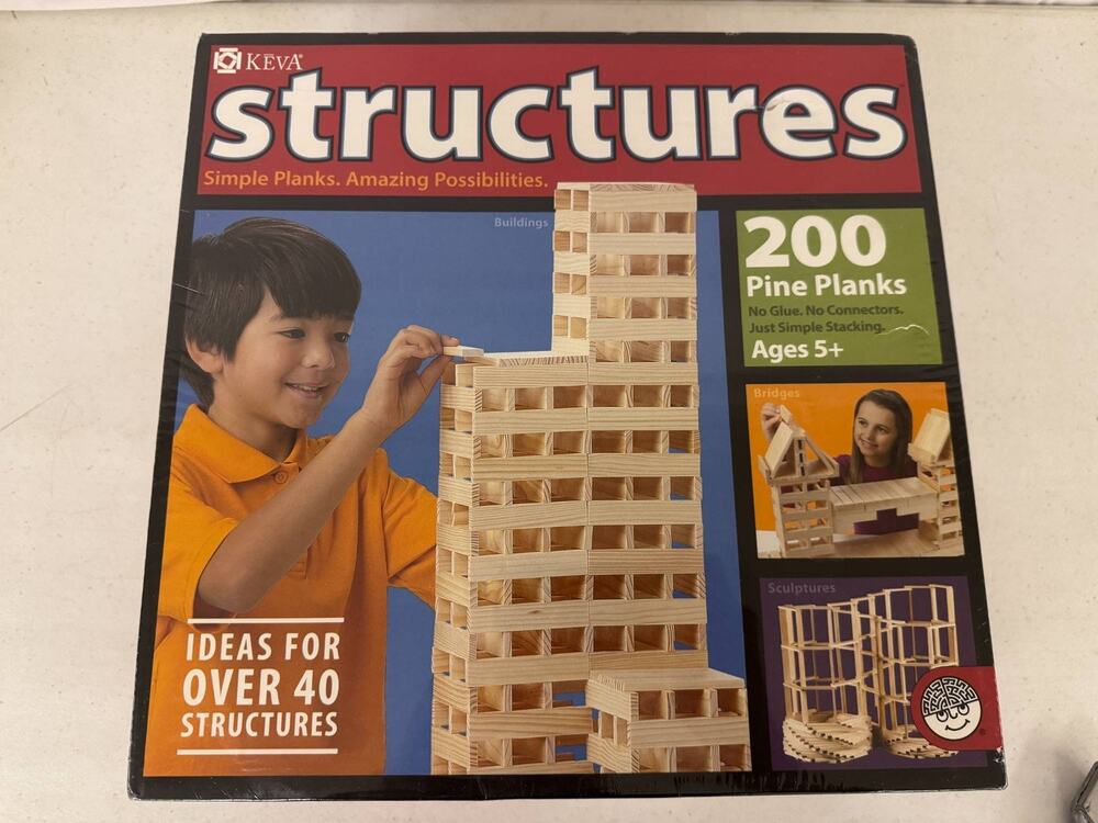 KEVA Structures 200 Plank Set New Sealed Building Blocks Educational Toy Ages 5+